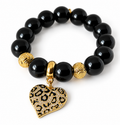 Bracelet onyx noir