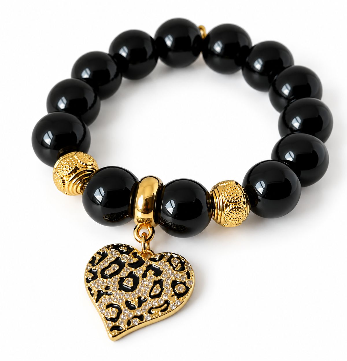 Bracelet onyx noir